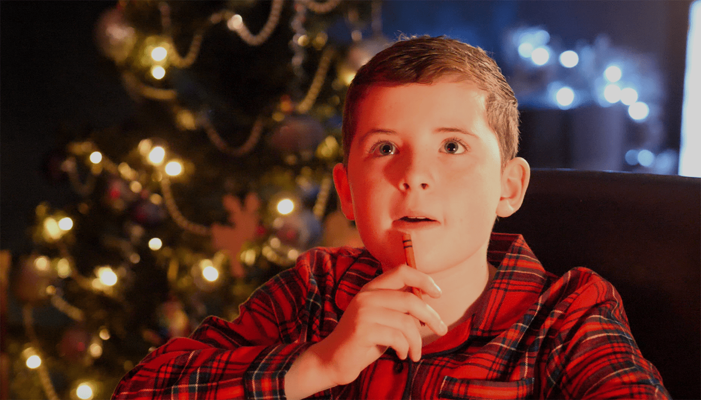 Letter To Santa - Boy writing
