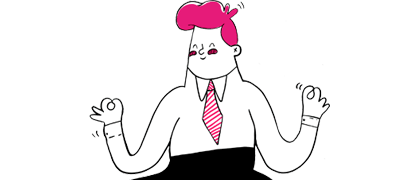 Income protection employee in yoga pose